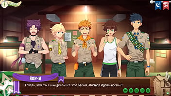 Preview 4 of Sex Or Money To Pay Rent - Game: Friends Camp,  episode 46 - Canteen (Russian voiceover)