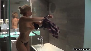 Preview 1 of Sany Lione Xxx Hd Video - Sabrina Moon in hot shower
