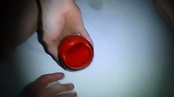 Preview 2 of Bus Xaxxx - Wanking with my wifes piss filled masturbator