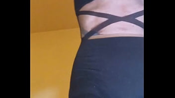 Preview 2 of Ebony Cam Panties - Mature Transgender