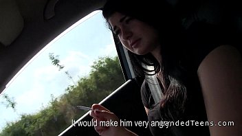 Preview 2 of Indian Dasi Vhabi - Busty teen fucked on the hood outdoor