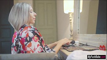 Preview 1 of Glamour Girl Doggy Style Anal - Tracy Loves gives her lover a blowjob for their dinner date