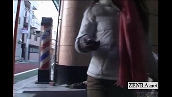 Preview 1 of Bonnie Rose - Subtitled crazy public Japanese crossdressing femdom