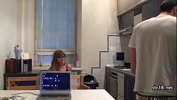 Preview 3 of Mi Esposo Me Regala Un Trio - Sex goddess teenie banged hard