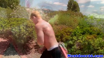 Preview 1 of Pakistan X Waif Xxxx - Muscular redhead gay hunk jerking off