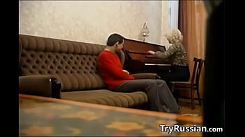 Preview 1 of Stella Ann Casting Couch Xxx - Russian Granny And Her y. Lover