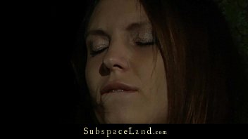 Preview 3 of Mom Rep Xxx Son Daru - Nataly bound in the forest at night and fucked