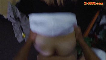 Preview 3 of Beach Model Porn - Hot blonde milf pawns her pussy and nailed at the pawnshop