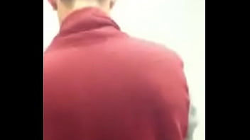 Preview 1 of Mom Teases Son With Her Boobs - men toalet pissing