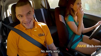 Preview 1 of Mom Gets Me Hard - Italian Girl Convinces DMV Examiner