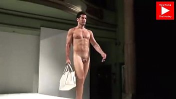 Preview 1 of Women Torture Boy - Naked guys on fashion show