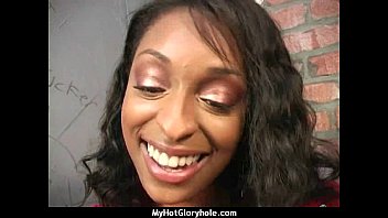 Preview 4 of Pregnant Hard Asian - Hottie sucks and fucks black cock for cusmhot at gloryhole 24