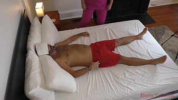 Preview 1 of Mia Sara Naked - Behind the Scenes: Nurse Becky featuring Island Boy - Becky Tailorxxx