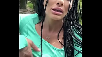 Preview 1 of Saskatchewan Slut Native Ex - Flashing my big tits surprised the whole neighborhood