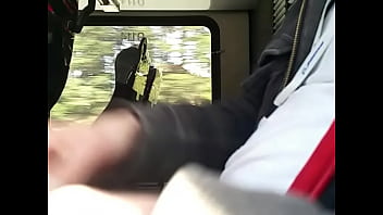 Preview 1 of Mum Catches Son Masturbating - Playing with my cock on a bus. pt3 and