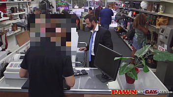 Preview 1 of Seks Kinku - Customer lost his job and tries to pawn his office equipment