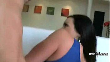 Preview 3 of Sex In Fitness Gym Hidden Cam - Hot Cougar Bangs Cub