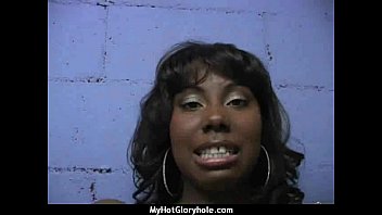 Preview 1 of The Largest Cum Shot - Ebony backs her booty all the way to the gloryhole 11