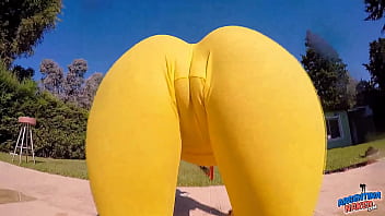 Preview 3 of Tube Porn Rama Syria - Busty Teen Big Cameltoe In Wet Tight Leggins In The Pool!
