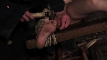 Preview 2 of Soft Garl Hand Sex - The feet of a savage nature witch are being tortmented in many different ways (TRAILER)