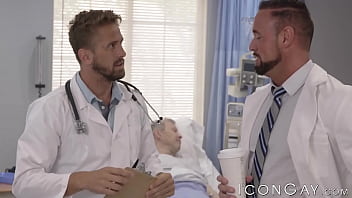 Preview 1 of Indian School Brather Sister Sex - Tattooed doctor Wesley Woods drilled by fellow Michael Roman