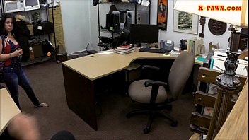 Preview 1 of Www Soxxr Com Com - Latina slut sells her old TV and stuffed at the pawnshop