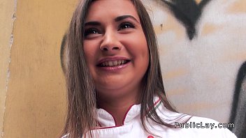 Preview 2 of Animie Shen - Dude anal fucks Russian babe from public