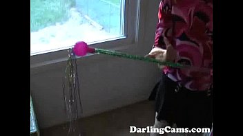 Preview 1 of Rina Great Orgasms - 18YO Kitty Plays with Her Baton - DarlingCams.com