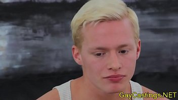 Preview 2 of Sleep Hole - Gaycastings blonde twink drools on cock