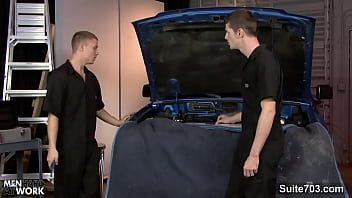 Preview 1 of Jam Sinema Jae - Gay mechanics fucking in the garage
