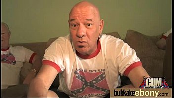 Preview 3 of Milf 268 - Ebony Cum Slut Hottie Bukkake Party 11