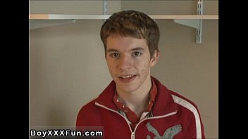 Preview 3 of Novinha Vigen - Hot twink Fillipo talks about his life,  then gets nude and hops in a