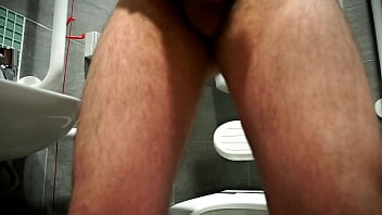 Preview 1 of Irish Model Dildoing - Wank in the Work bathroom
