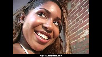Preview 4 of Www Bathroom 40 Aez Xxx Com - Ebony teen shows off her blowjob skills at gloryhole 6