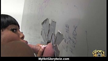 Preview 4 of Nadia Ali Dul Cock X - Ebony teen shows off her blowjob skills at gloryhole 2