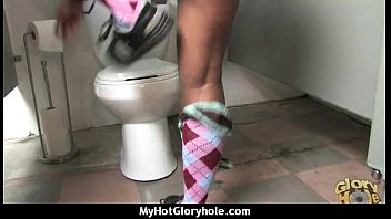 Preview 3 of Rare Video Besr - Ebony teen shows off her blowjob skills at gloryhole 1