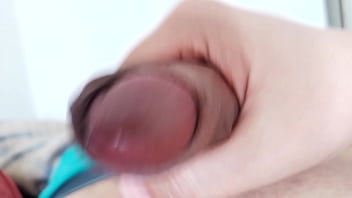 Preview 3 of Mom Pudi Sex Cry - Slowly stroking my uncut cock,  jacking off my uncut cock,  cumming,  closeup. April 14,  2024.