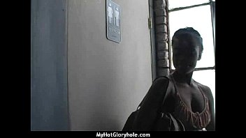Preview 3 of Sex While Giving Lift In Car - Horny ebony suck the juice from big white gloryhole 24