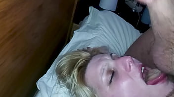 Preview 4 of Black Bibs - Slutty MILF drinking coffee smoking masturbates her pussy and gets Facial