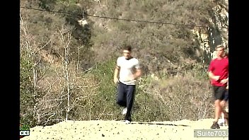 Preview 1 of Diamon Vox - Horny gay jocks fucking outdoors