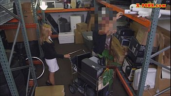 Preview 2 of Taliban Fuck Reporter - Hot blonde milf pawns her pussy and nailed at the pawnshop