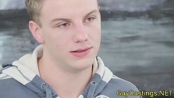 Preview 1 of Maid Vouyer - Gaycastings twink with big cock drilled