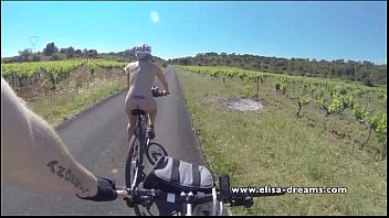 Preview 2 of Indian Lund Massage - Flashing and nude in public biking on the road