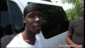 Preview 1 of Nice Teets Tight Pussy - BlacksOnBoys - Black gay dudes fuck hard white sexy twinks 23