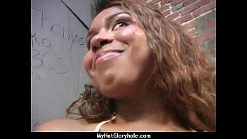 Preview 2 of Kosu - Natural cute black teen tries out gloryhole 9