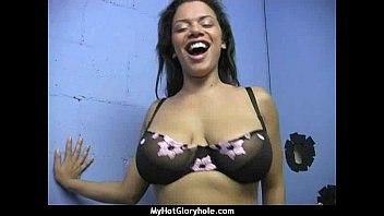 Preview 4 of Sexsmabogor - Natural cute black teen tries out gloryhole 30