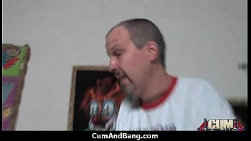 Preview 2 of Rikky Rene - Ebony fucked by a group of white dicks in gangbang 22