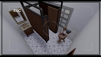 Preview 2 of Fingern Whatsapp - I find these girls groping each other in the bathroom.