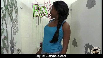 Preview 2 of Xxx Moms33 - Natural cute black teen tries out gloryhole