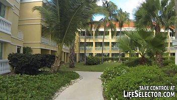 Preview 1 of Bridgett Lee Squirt - Guy fucks his wife and other girls on his honeymoon vacation